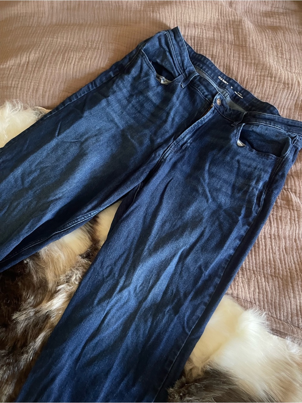 Old Navy Wide Leg Jeans in Dark Indigo